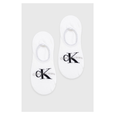 Ponožky Calvin Klein Jeans dámske, biela farba, 701218751