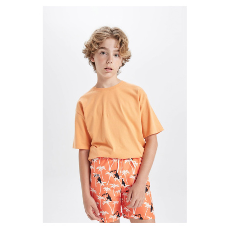 DEFACTO Boy Palm Patterned Swim Shorts