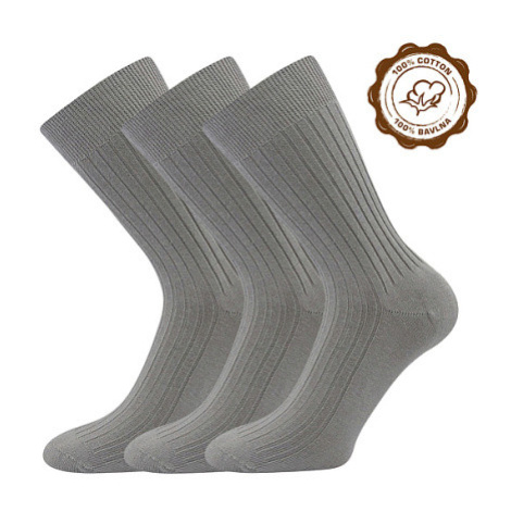 Lonka Zebran Pánske bavlnené ponožky - 3 páry BM000003918600101118 svetlo šedá