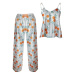 Smotanové vzorované pyžamo DK-KI-019
