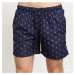 Plavky Urban Classics Pattern Swim Shorts Navy/ Pink