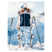 Modro-biele dámske softshellové lyžiarske nohavice Kilpi TORIEN-W