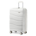 KONO Cestovný kufor na kolieskach s TSA zámkom 39L - biely