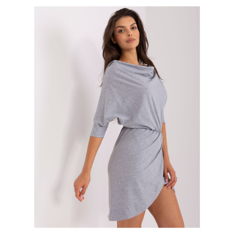 Grey Casual Cotton Dress