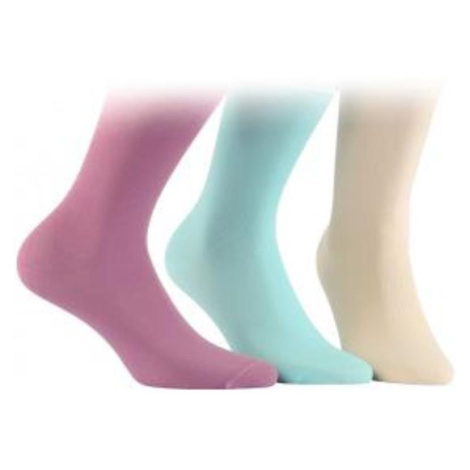 Hladké dámske ponožky z tenkej bavlny Wola
