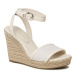 Tommy Hilfiger Espadrilky Th Woven High Wedge FW0FW07344 Béžová