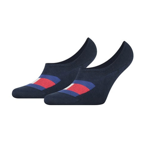 Tommy Hilfiger Ponožky - TH MEN FOOTIE 2P FLAG tmavomodré