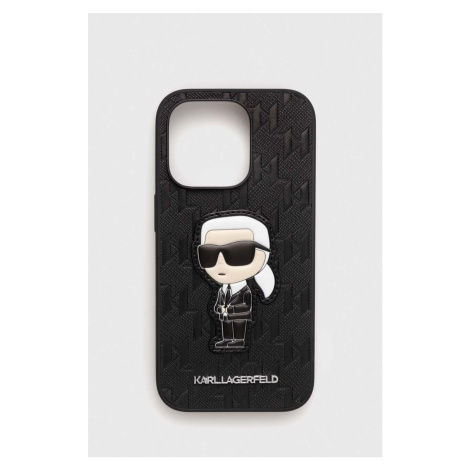 Puzdro na mobil Karl Lagerfeld iPhone 14 Pro 6,1" čierna farba