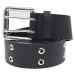 Double Eyelet PU Belt Black