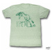 tričko filmové AMERICAN CLASSICS Jurassic Park Bite sivá zelená