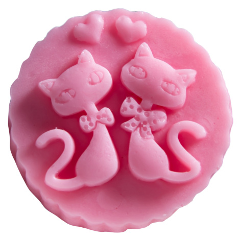 Happy Soaps - Dve mačky v medailónku  Glycerínové mydlo 100 g
