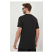 Bavlnené tričko Calvin Klein Jeans čierna farba, s potlačou, J30J323483