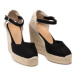 Castañer Espadrilky Carol/8ED/001 020975-100 Čierna