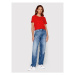 Tommy Jeans Tričko DW0DW14616 Červená Regular Fit