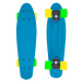 Skateboard FIZZ BOARD Blue, Orange PU, modrý