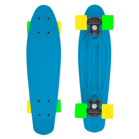 Skateboard FIZZ BOARD Blue, Orange PU, modrý