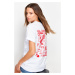 Trendyol White 100% Cotton Front and Back Printed Boyfriend Fit Crew Neck Knitted T-Shirt