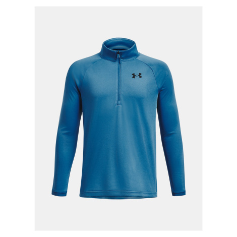 Svetlomodré športové tričko Under Armour UA Tech 2.0 1/2 Zip