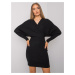 OH BELLA Women's knitted dress in black color