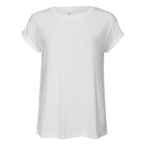BOODY DOWNTIME LOUNGE TOP Dámske tričko, biela, veľkosť
