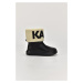 Snehule Karl Lagerfeld Karl Logo Ankle Boot Čierna
