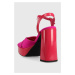 Sandále Love Moschino San Lod Quadra 120 ružová farba, JA1605CG1G