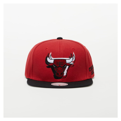 Mitchell & Ness Caps NBA Logo Blur Snapback Bulls Red / Black