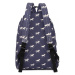 Konofactory Modrý vzorovaný ruksak do školy „Horses“ 11L
