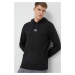 Mikina Helly Hansen YU HOODIE 2.0 pánska, čierna farba, s kapucňou, jednofarebná, 53582