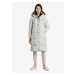 Light gray women's winter coat Desigual Antartica - Ladies