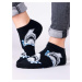 Yoclub Členkové vtipné bavlnené ponožky Vzory farieb SKS-0086U-B100 Black