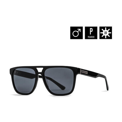 HORSEFEATHERS Slnečné okuliare Trigger - gloss black/gray BLACK