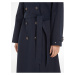 Tmavomodrý dámsky trenčkot Tommy Hilfiger Cotton Classic Trench