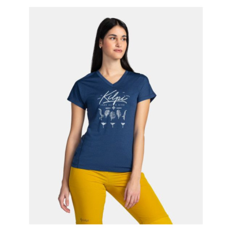 Women's functional T-shirt KILPI MERIN-W Dark blue