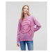 Sveter Karl Lagerfeld Ikonik 2.0 Crew Neck Sweater Pink/Red