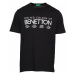 UNITED COLORS OF BENETTON T-Shirt  čierna / biela