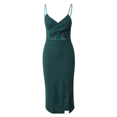 WAL G. Kokteilové šaty 'TINA'  tmavozelená