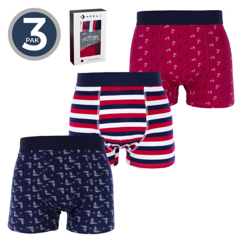 Boxerky Moraj MBX650-007/3 Farba: Modrá - tmavo