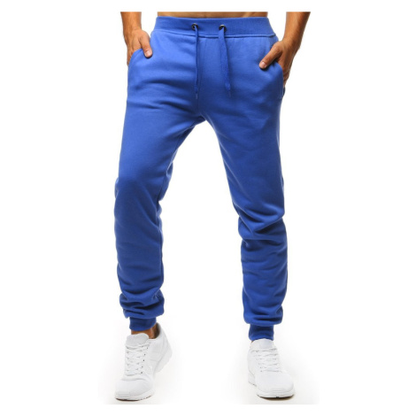 Modré pánske teplákové nohavice DStreet