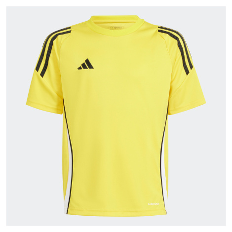 Detský futbalový dres Tiro 24 žltý Adidas