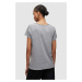 Bavlnené tričko AllSaints šedá farba