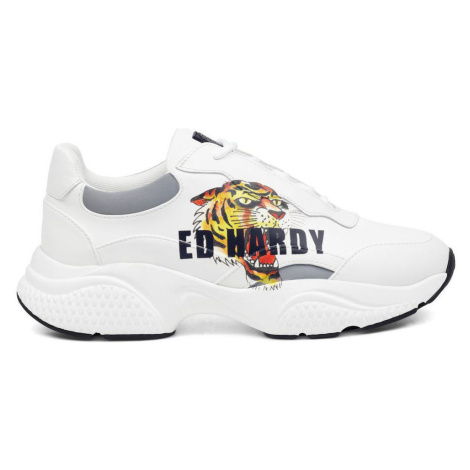 Ed Hardy  Insert runner-tiger-white/multi  Módne tenisky Biela