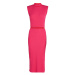 Šaty Karl Lagerfeld Slvs High Neck Knit Dress Ružová