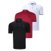 TRIPLE SET T8586 DEWBERRY MEN'S T-SHIRT-BLACK-WHITE-BURGUNDY