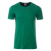James & Nicholson Klasické pánske tričko z biobavlny 8008 - Írska zelená