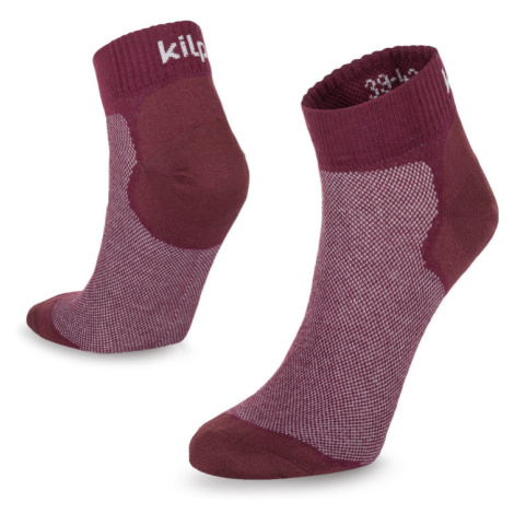 Unisex running socks KILPI MINIMIS-U dark red