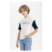 DEFACTO Oversize Fit Embroidered Short Sleeve T-Shirt