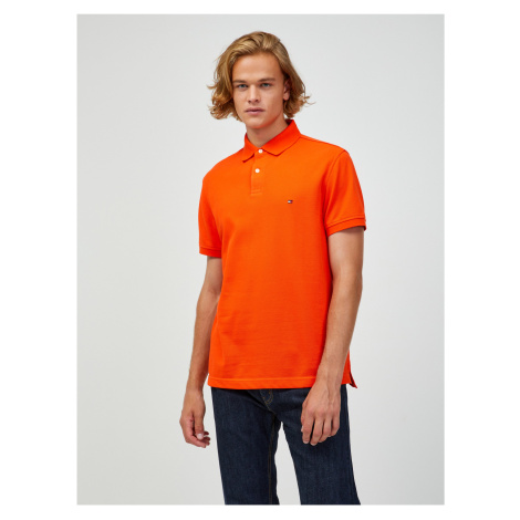Orange Mens Polo T-Shirt Tommy Hilfiger - Men