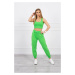 Set top+pants green neon