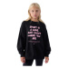 Dievčenská mikina 4F JUNIOR SWEATSHIRT-JWAW24TSWSF1214-20S-DEEP BLACK